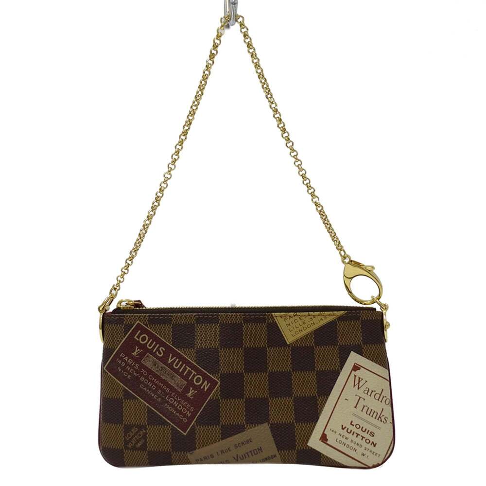 LOUIS VUITTON Brown Damier Canvas Pochette Pouch - Picture 1 of 12